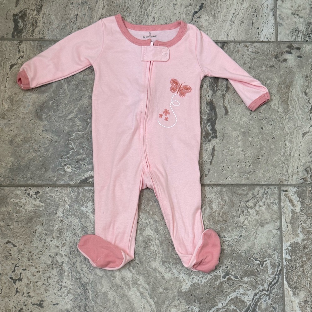 NWOT Size 6 Months The Peanutshelll Pink Butterfly One Piece